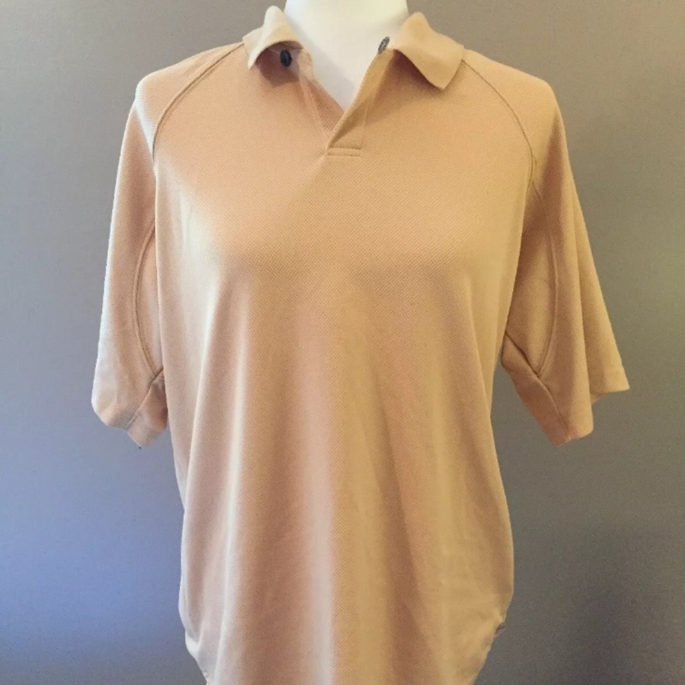 Columbia Mens Mustard Yellow XCO Polo Shirt Medium